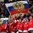 MINSK, BELARUS - MAY 11: Russian fans cheering on their team during preliminary round action against Finland at the 2014 IIHF Ice Hockey World Championship. (Photo by Andre Ringuette/HHOF-IIHF Images)

